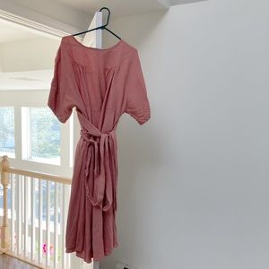 Suunday 100% Linen Ema Dress in Clay - XS/S